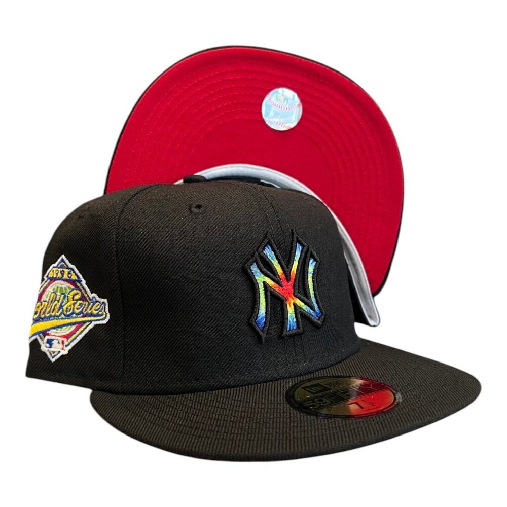 New Era New York Yankees Tie Dye 59FIFTY Hat Black 1996 World Series Patch